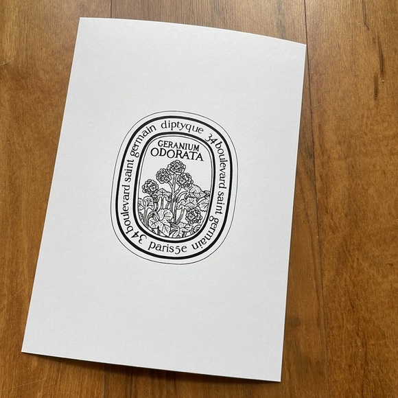 **SOLD** Diptyque Geranium Rosa standard size 6.5 oz. - Picture 3 of 3